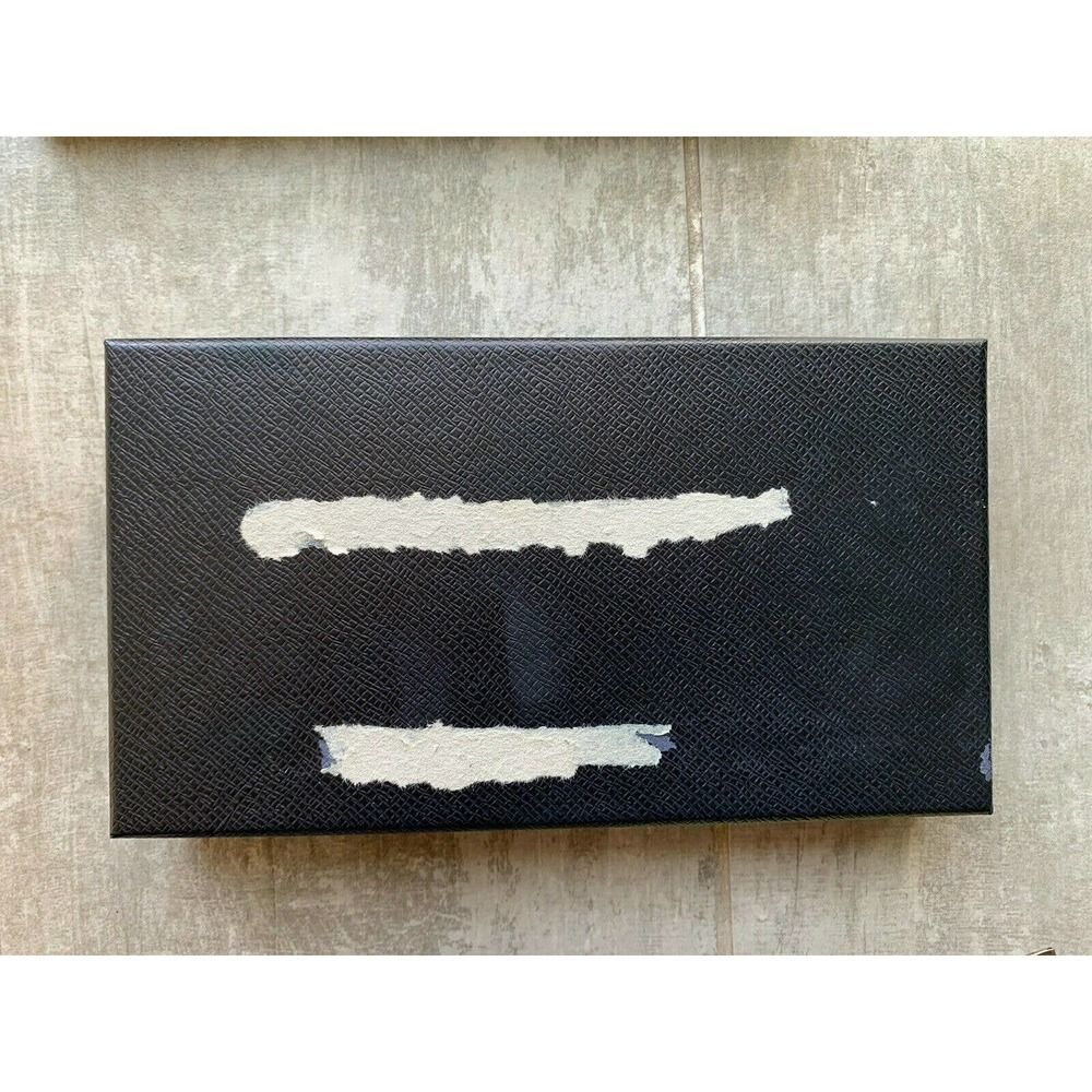 PRADA Milano Saffiano Metal Leather Zip Around Wallet Purse Brunito Pewter0 - Picture 12 of 12